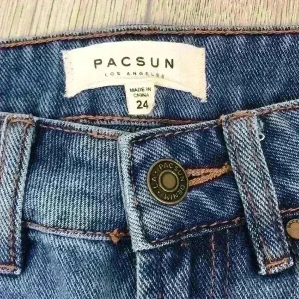 Pacsun Light Blue Jean Skirt Size 24 - Picture 6 of 8